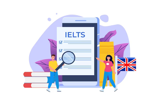 english proficiency test exam ielts international english language testing system vector illustration 106788 3612